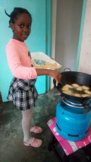 Baraka Grade 3 making samosas